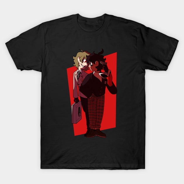 F*cked Up and Evil: Persona 5 T-Shirt by Emerald Havoc